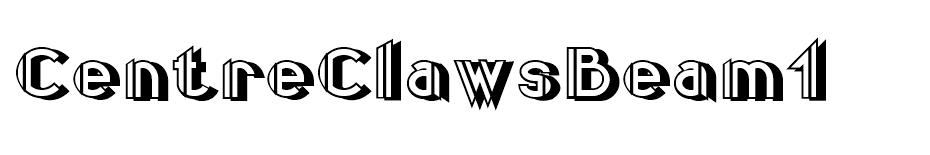 Centre Claws font