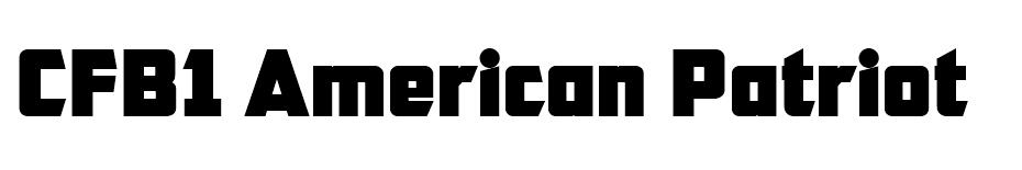 CFB1 American Patriot font