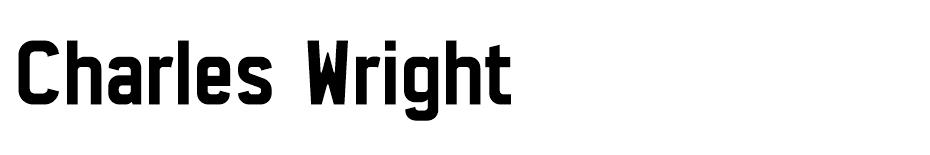 Charles Wright font