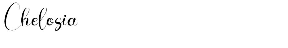 Chelosia font