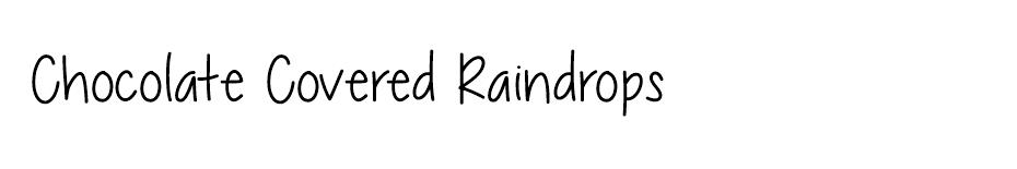 Chocolate Covered Raindrops font