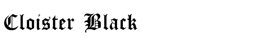 Cloister Black font