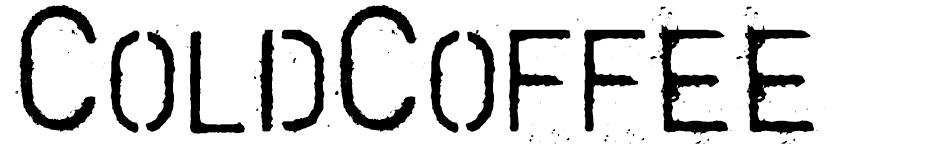 ColdCoffee font