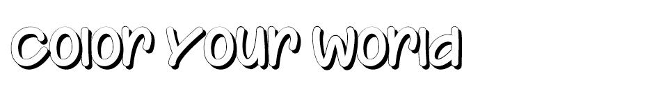 Color Your World font
