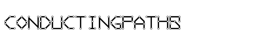 Conducting Paths font