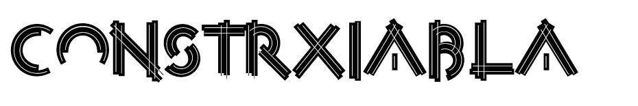 Construxia Black Inline font