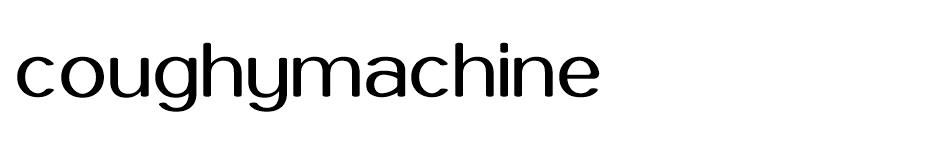Coughy Machine font