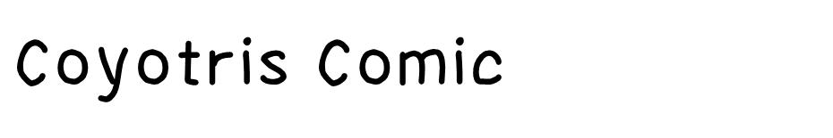 Coyotris Comic font