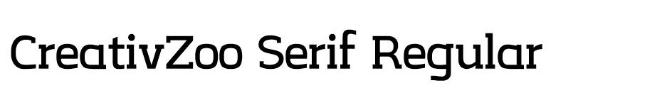 CreativZoo Serif font