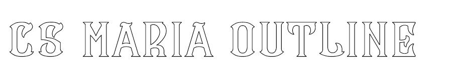 CS Maria font