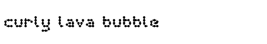 Curly Lava Bubble font