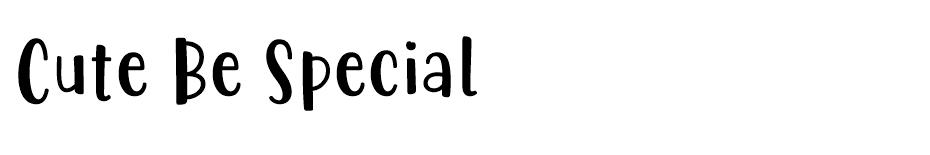 Cute Be Special  font