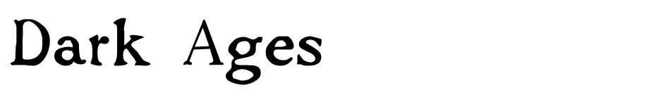 Dark Ages font