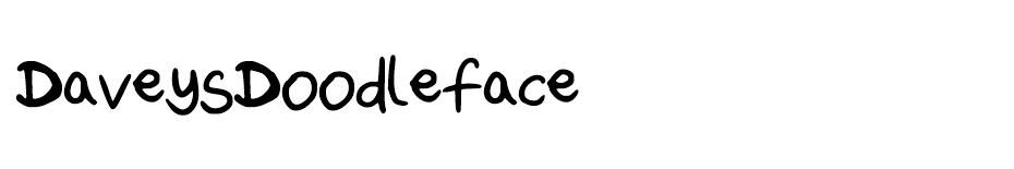 Daveys Doodleface font