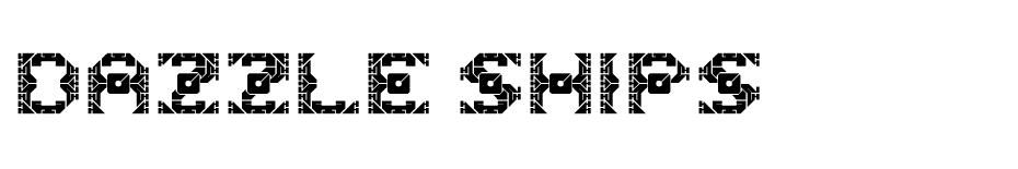 Dazzle Ships Font font