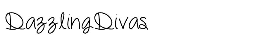 Dazzling Divas  font