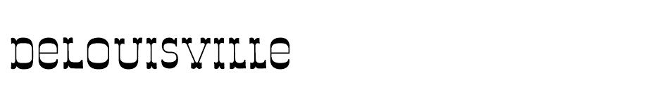 DeLouisville font