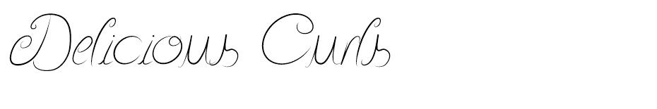 Delicious Curls  font