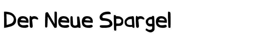 Der Neue Spargel  font