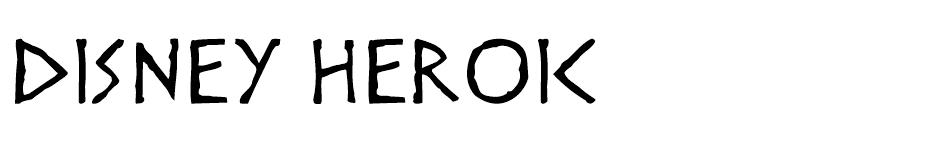 Disney Heroic font