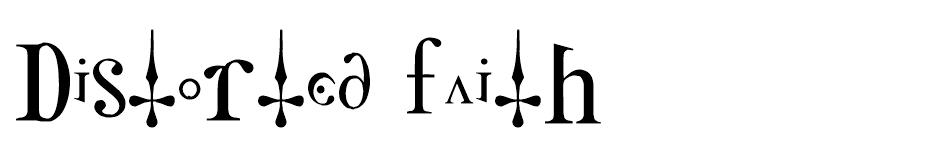 Distorted Faith font