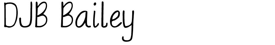 DJB Bailey  font