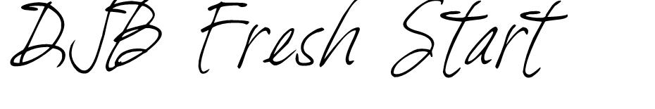 DJB Fresh Start font