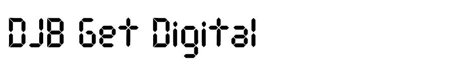 DJB Get Digital  font