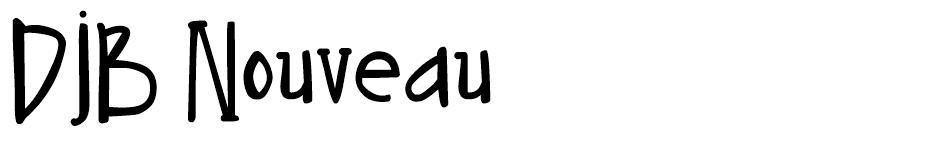 DJB Nouveau font