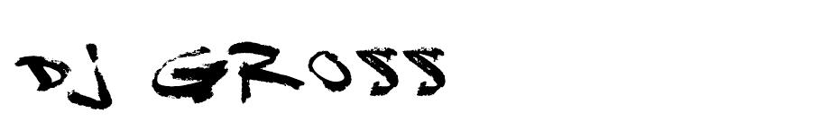 DJ Gross font