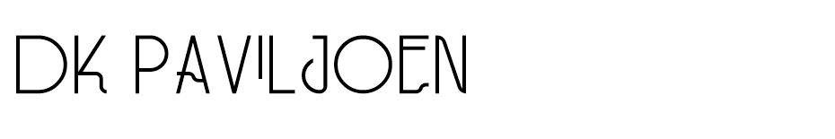 DK Paviljoen font