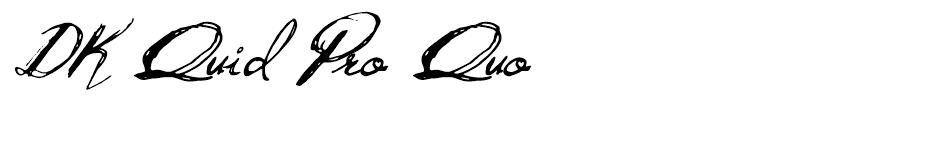 Quid Pro Quo font