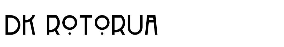DK Rotorua font