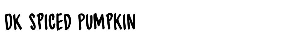 DK Spiced Pumpkin font