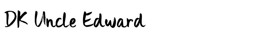 DK Uncle Edward font