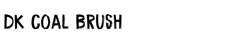 DK Coal Brush font