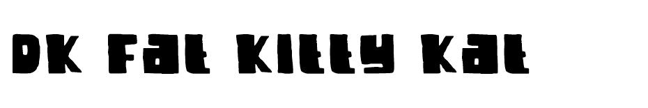 DK Fat Kitty Kat  font