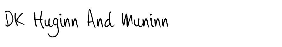 DK Huginn And Muninn  font