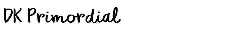 DK Primordial font