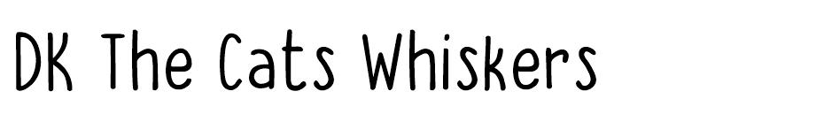 DK The Cats Whiskers font