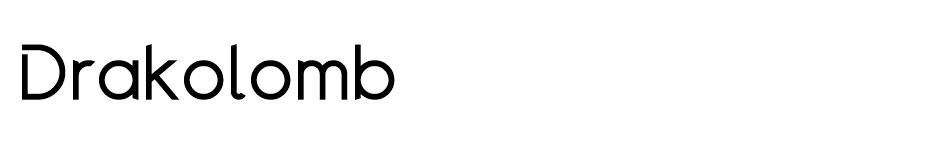 Drakolomb  font