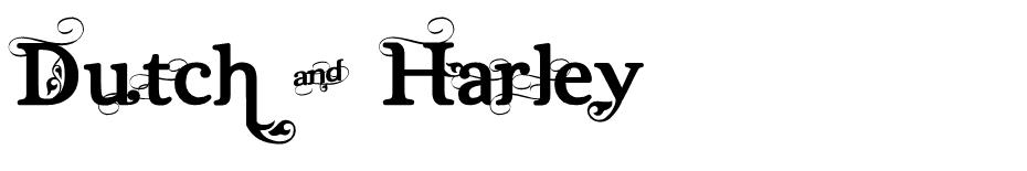 Dutch & Harley font