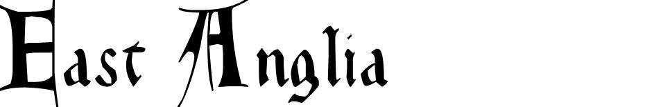 East Anglia font