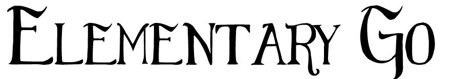 Elementary Gothic  font