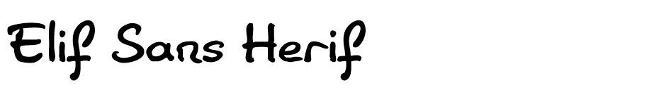 Elif Sans Herif  font