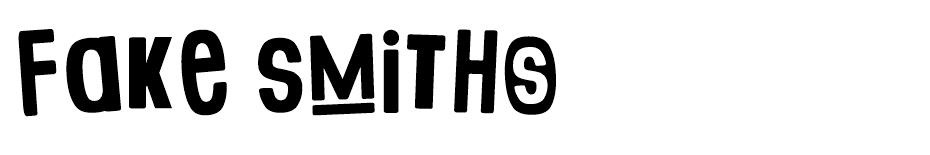 Fake Smiths font