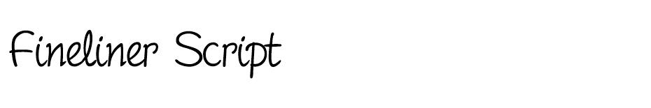 Fineliner Script  font