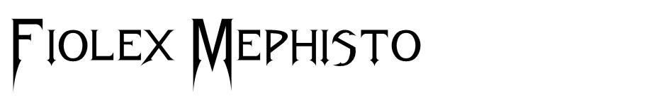 Fiolex Mephisto font