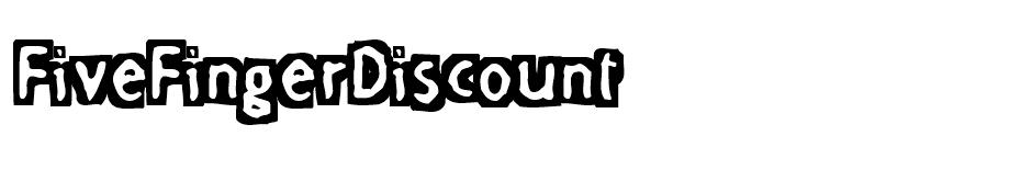 FiveFingerDiscount font