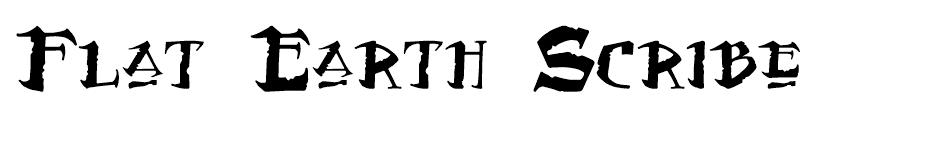 Flat Earth Scribe  font